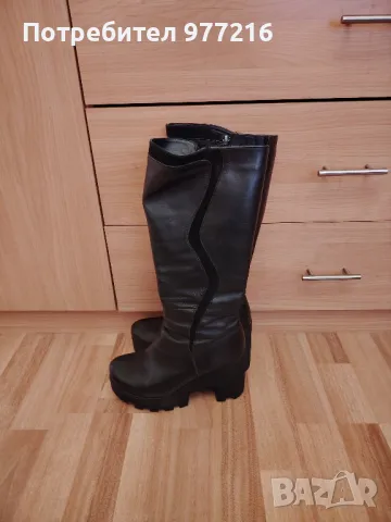 Дамски естествена кожа ботуши, снимка 4 - Дамски ботуши - 47343836