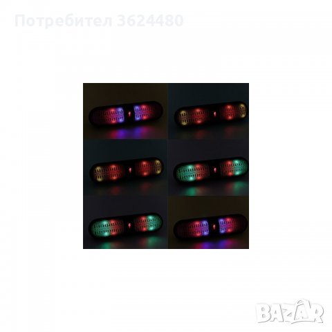 Блутут колонка с Led светлини, снимка 3 - Bluetooth тонколони - 40112069