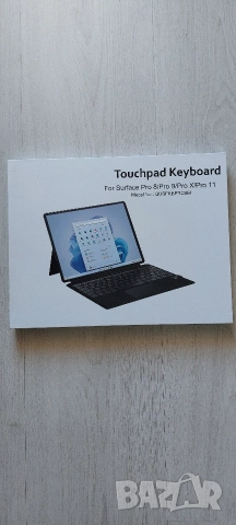 Безжична Bluetooth Клавиатура Qulose с Тъчпад за Microsoft Surface Pro 8/9/X/11