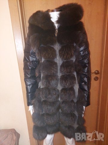 Палто естествева кожа и лисица , снимка 8 - Якета - 42499983