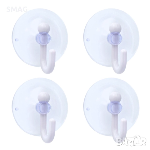 Закачалки с вендуза – комплект 4 бр., пластмасови_1075700
