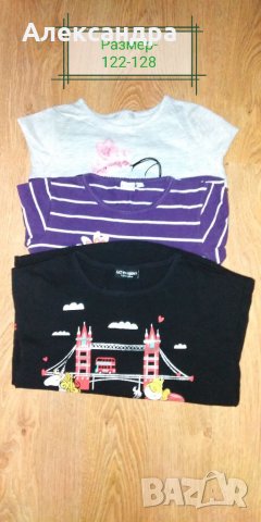 Лот от блузки за момичета, размер 122см - 128см