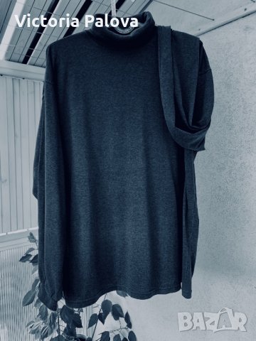 Сиво поло SEIDENSTICKER, серия “черна роза”, снимка 3 - Пуловери - 34514606