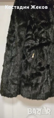  Ново . Дамско пухено палто. ZARA WOMAN. , снимка 12 - Палта, манта - 56047289