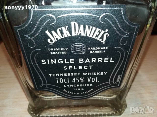 Jack Daniel's Single Barrel Select-празно шише 1806231551, снимка 3 - Колекции - 41244784