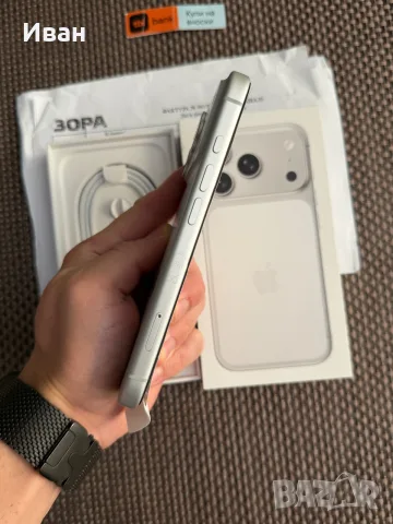 КАТО НОВ! iPhone 17 Pro Silver• 24М ГАРАНЦИЯ! 256GB, снимка 5 - Apple iPhone - 55977719