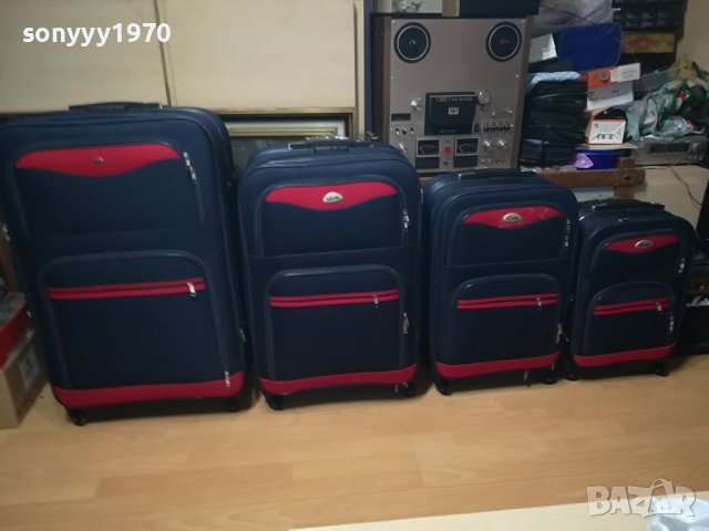 куфари-4бр комплект с колелца и телескопична дръжка 1008231051, снимка 7 - Куфари - 41812231