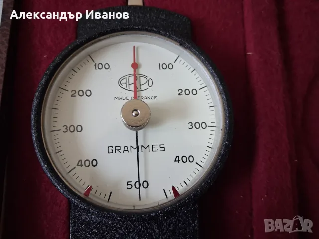 Стар,френски грамометър,динамометър, снимка 2 - Колекции - 55887196