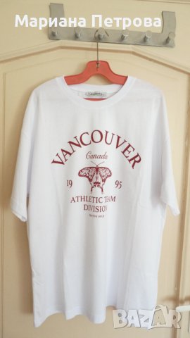 Тениски с щампа VANCOUVER - р-р L/G и M/L, снимка 2 - Тениски - 42158644