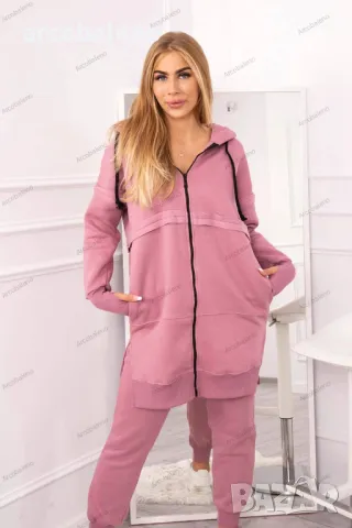 Дамски изолиран комплект от две части с дълъг суичър, 12цвята , снимка 11 - Комплекти - 47809419