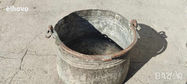 Стар меден бакър, снимка 3 - Антикварни и старинни предмети - 44417185