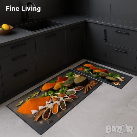 Комплект водоустойчиви противоплъзгащи постелки за кухня, различни цветове, снимка 18 - Килими - 52123333