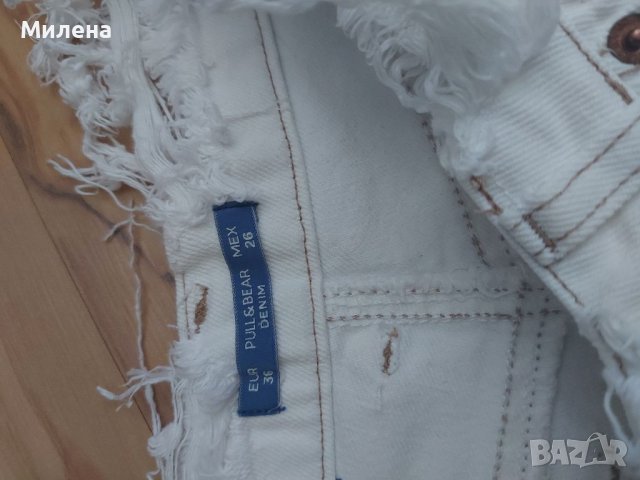 Къси дънкови панталонки Pull i Bear размер 36, снимка 2 - Къси панталони и бермуди - 41649925