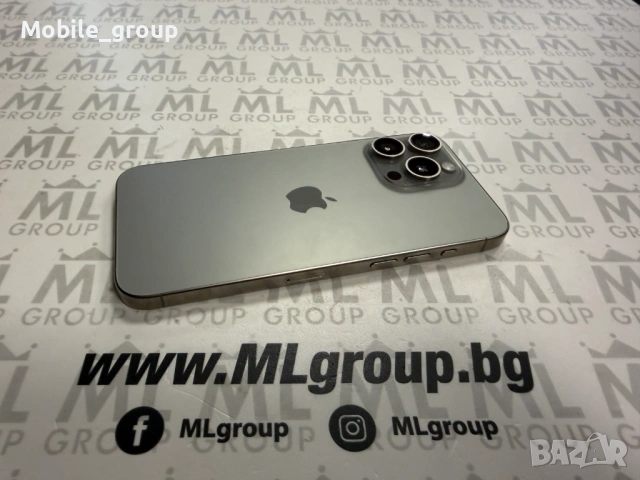 #MLgroup предлага iPhone 15 Pro Max 256GB Natural 79%, втора употреба, снимка 3 - Apple iPhone - 53539979