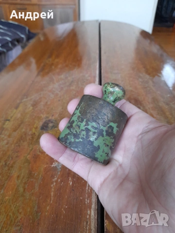 Стара месингова мерка за кантар, снимка 2 - Други ценни предмети - 53418345