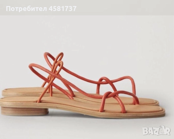 Сандали Cos естествена кожа, 39 размер, нови, снимка 10 - Сандали - 51613860