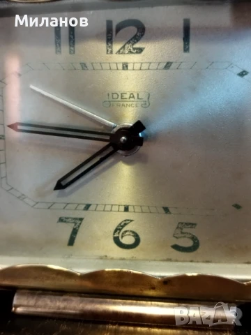 Стар механичен будилник, настолен часовник, снимка 4 - Антикварни и старинни предмети - 51044318