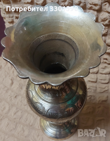 Бронзова ретро ваза , снимка 2 - Други ценни предмети - 36288209