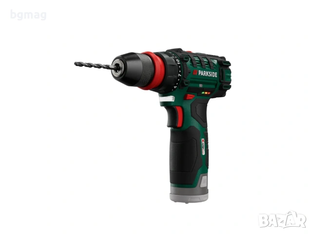 PARKSIDE акумулаторен винтоверт PBSA 12 D4,сменяем патронник,комплект със свредла и битове, снимка 4 - Винтоверти - 53126753