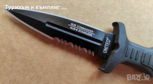 Нож за носене на врата United / Dark Edge, снимка 13 - Ножове - 30650034