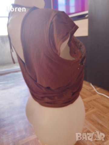 Блузка в кафяв цвят, снимка 9 - Тениски - 41360845
