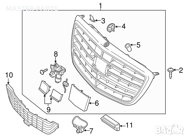 Емблема за решетка W222, w205 , w213 facelift., снимка 5 - Части - 44242888