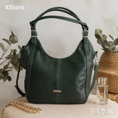 Дамска чанта тип торба от еко кожа – стил, организация и удобство в едно, снимка 6 - Чанти - 52585893