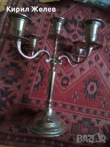 Свещник стар 25857, снимка 2 - Антикварни и старинни предмети - 34369564