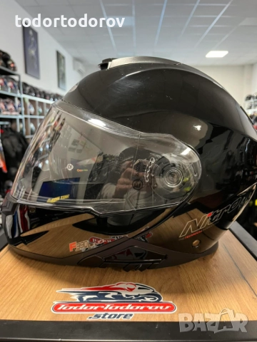 Отваряема мото каска NITRO F390 ,,размер XL 61-62,вградени очила, снимка 3 - Аксесоари и консумативи - 52528227