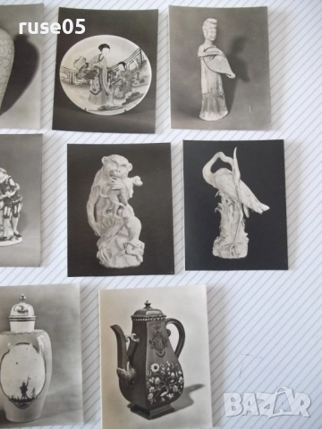 Комплект 11 бр. картички на порцелан от Дрезден, снимка 6 - Филателия - 51946755