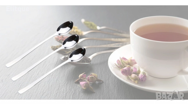 Комплект чаени лъжички 3 броя, дълга дръжка, снимка 4 - Други - 52831520