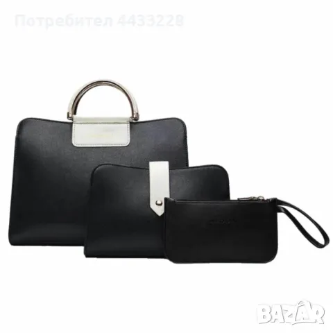 Комплект дамска чанта 3в 1, снимка 1