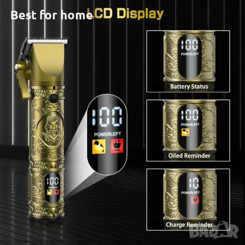 Професионална машина за подстригване на коса, брада, самобръсначка, снимка 8 - Фризьорски принадлежности - 49422953