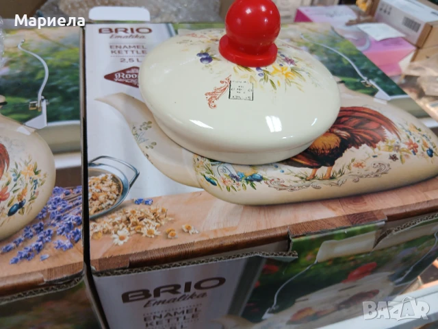 Комплект за подправки Brio Metallica ,Сет за подправки + ЧАЙНИК ЕМАЙЛ BRIO 2.5Л ДЕКОР ПЕТЕЛ, снимка 12 - Други - 50461692