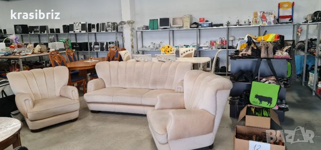 Комплект диван с два фотьойла- Германия, снимка 1 - Дивани и мека мебел - 34810301
