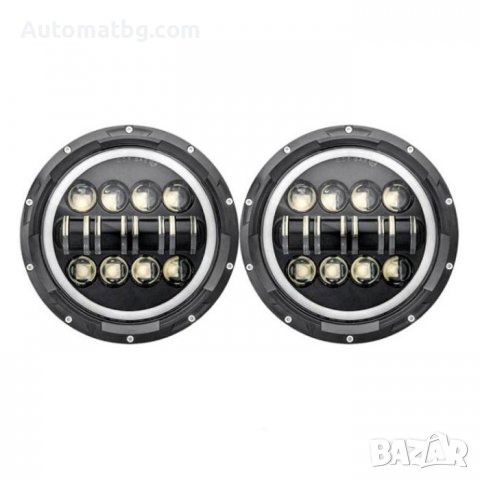 Комплект диодни халогени Automat, 80W, 12V, С мигач, Черен, снимка 2 - Аксесоари и консумативи - 40000574