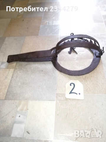 Стари антични капани тип вълчи, ръчно изковани. , снимка 5 - Антикварни и старинни предмети - 52976975