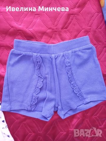 Къси панталонки за момиче размер 92 , снимка 5 - Панталони и долнища за бебе - 51462035