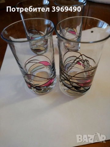 6 броя стъклени чаши за алкохол., снимка 5 - Чаши - 52846231