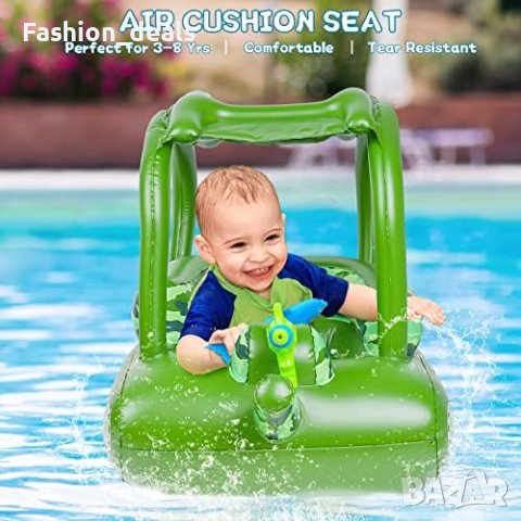 Нова Бебешка надуваема плувка Седалка козирка море басейн пояс дете, снимка 7 - Други - 41283199