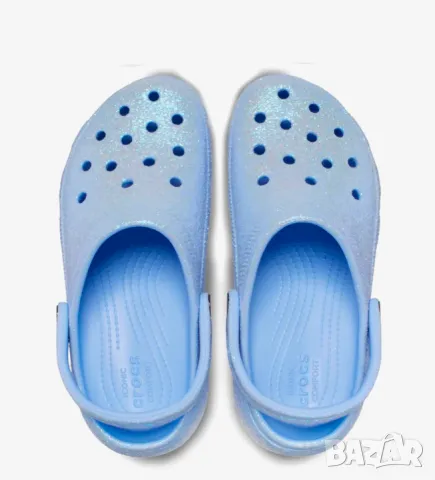 Crocs  Classic Platform Glitter Clog номер 36 .5-37    чехли ​с блясък на платформа, снимка 5 - Чехли - 50194758