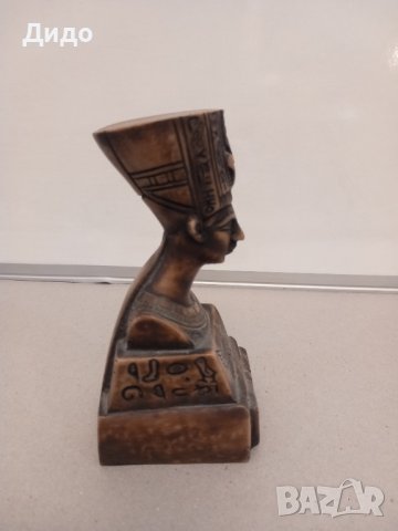 Стар автентичен сувенир Египет статуетка Нефертити, снимка 2 - Декорация за дома - 42518400
