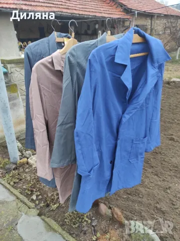 Трите сиви продадени работни манти от соца, снимка 2 - Колекции - 49153390