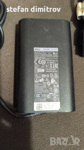 Dell, 19.5V/65W/3.34A, жак (7.4 mm), 65W включва захранващ кабел , снимка 7 - Лаптоп аксесоари - 52684885