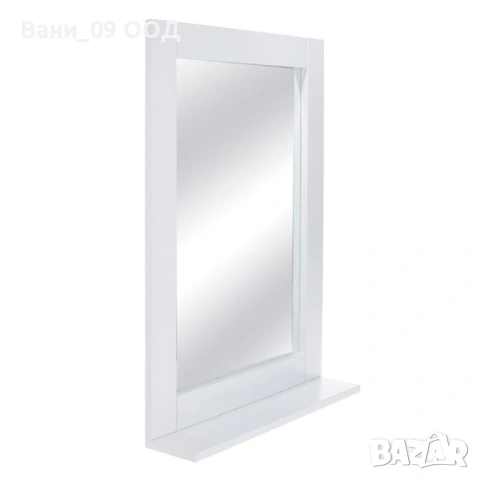 Огледало за баня с бяла рамка