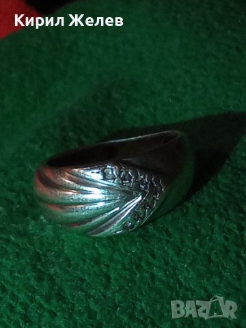 СКЪПОЦЕНЕН РЕТРО СРЕБЪРЕН ПРЪСТЕН ВИСОКА ПРОБА СРЕБРО ИНКРУСТИРАН сЮВЕЛИРНО ФАСЕТИРАНИ ЦИРКОНИ 34828, снимка 8 - Антикварни и старинни предмети - 40488082