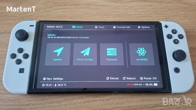 Nintendo Switch OLED 64 + 128 GB - бял, модчип, екстри, снимка 8 - Nintendo конзоли - 56138252