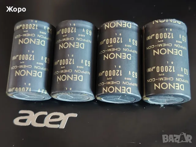 Nippon Chemi-con Denon 12000uF/63V за усилватели, снимка 3 - Ресийвъри, усилватели, смесителни пултове - 55885887
