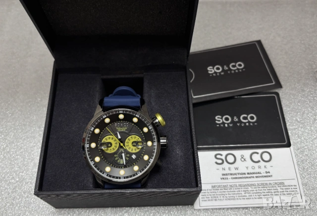 Перфектен! Мъжки Часовник SO&CO New York Хронограф