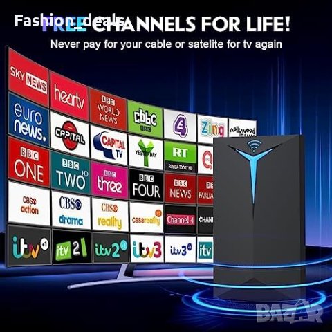 Нова вътрешна телевизионна антена HDTV 4K 1080P Ultra телевизия дом, снимка 5 - Друга електроника - 42017501